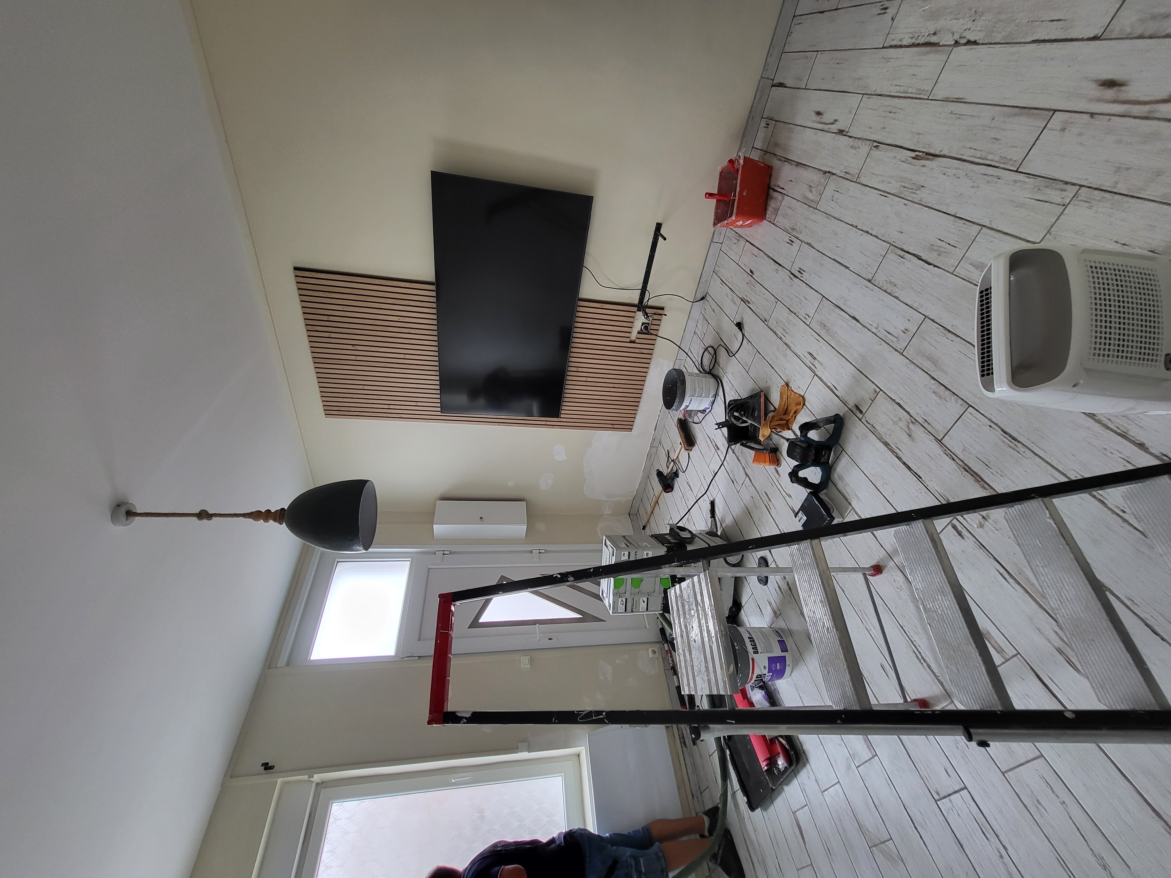 Photo chantier Rénovation et décoration d'un salon